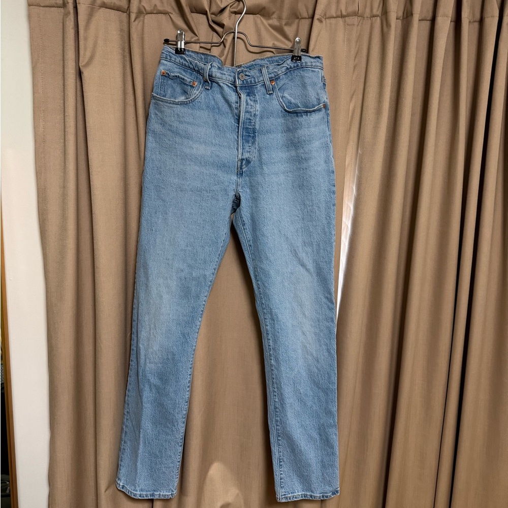 Levi's 501 Blue Straight-Leg Jeans